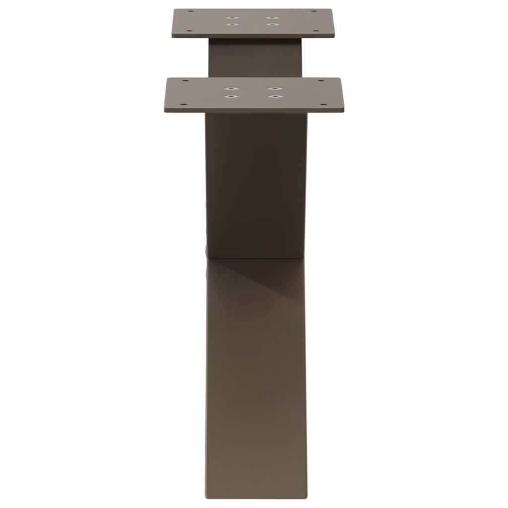 Salontafelpoten 2 st X-vormig 60x(30-31) cm staal naturel is nu te koop bij PeponiXL, paradijselijk wonen!