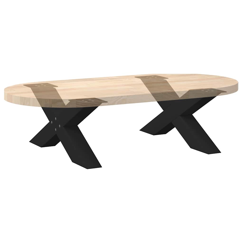 Salontafelpoten 2 st X-vormig 70x(30-31) cm staal zwart is nu te koop bij PeponiXL, paradijselijk wonen!