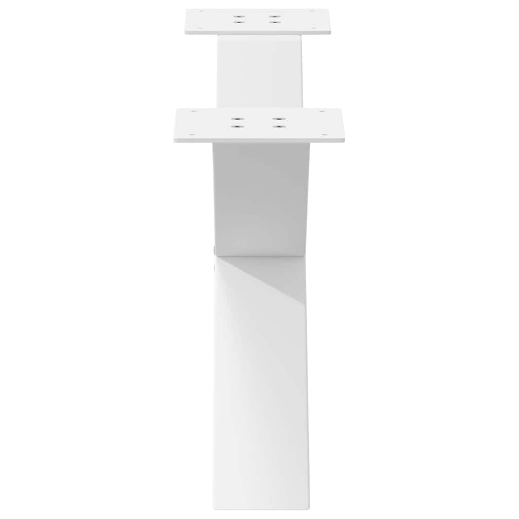 Salontafelpoten 2 st X-vormig 70x(30-31) cm staal wit is nu te koop bij PeponiXL, paradijselijk wonen!