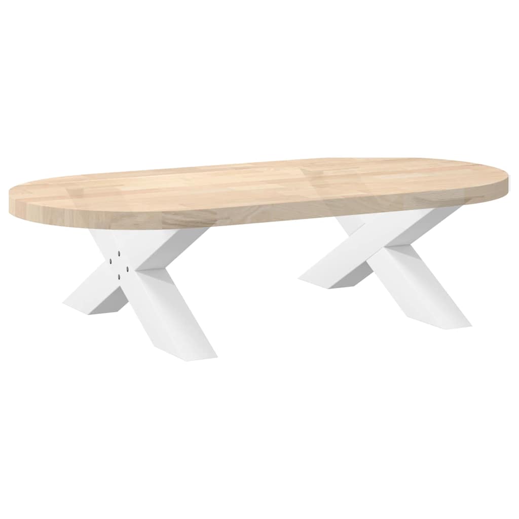 Salontafelpoten 2 st X-vormig 70x(30-31) cm staal wit is nu te koop bij PeponiXL, paradijselijk wonen!