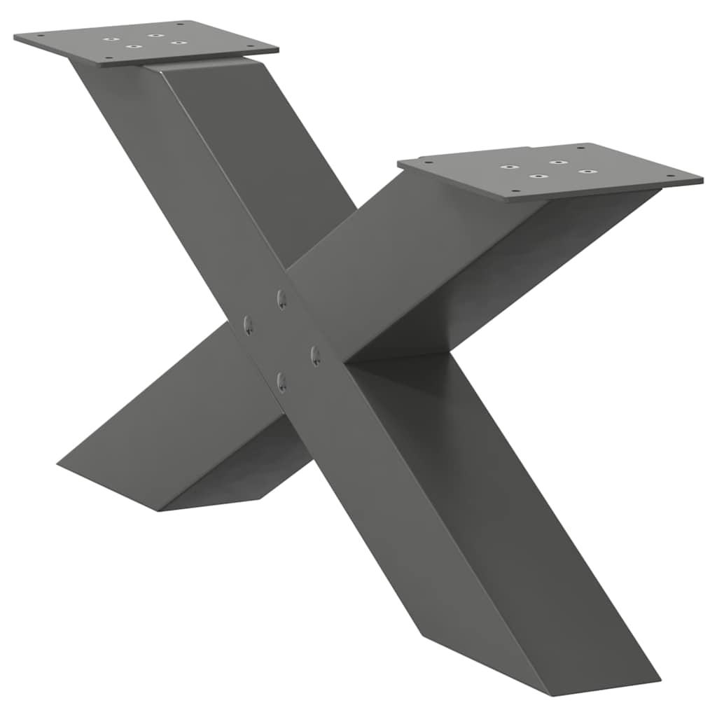Salontafelpoten 2 st X-vormig 70x(30-31) cm staal antraciet is nu te koop bij PeponiXL, paradijselijk wonen!