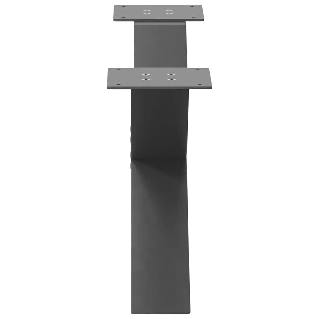 Salontafelpoten 2 st X-vormig 70x(30-31) cm staal antraciet is nu te koop bij PeponiXL, paradijselijk wonen!