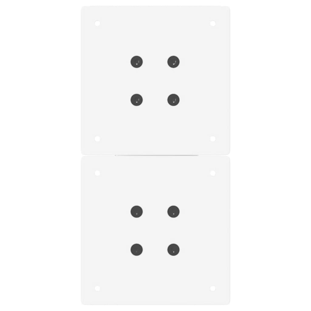 Salontafelpoten 2 st X-vormig 28x(42-43) cm staal wit is nu te koop bij PeponiXL, paradijselijk wonen!