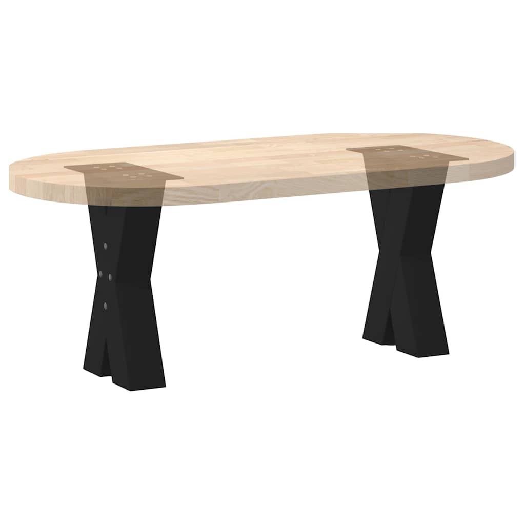 Salontafelpoten 2 st X-vormig 38x(42-43) cm staal zwart is nu te koop bij PeponiXL, paradijselijk wonen!