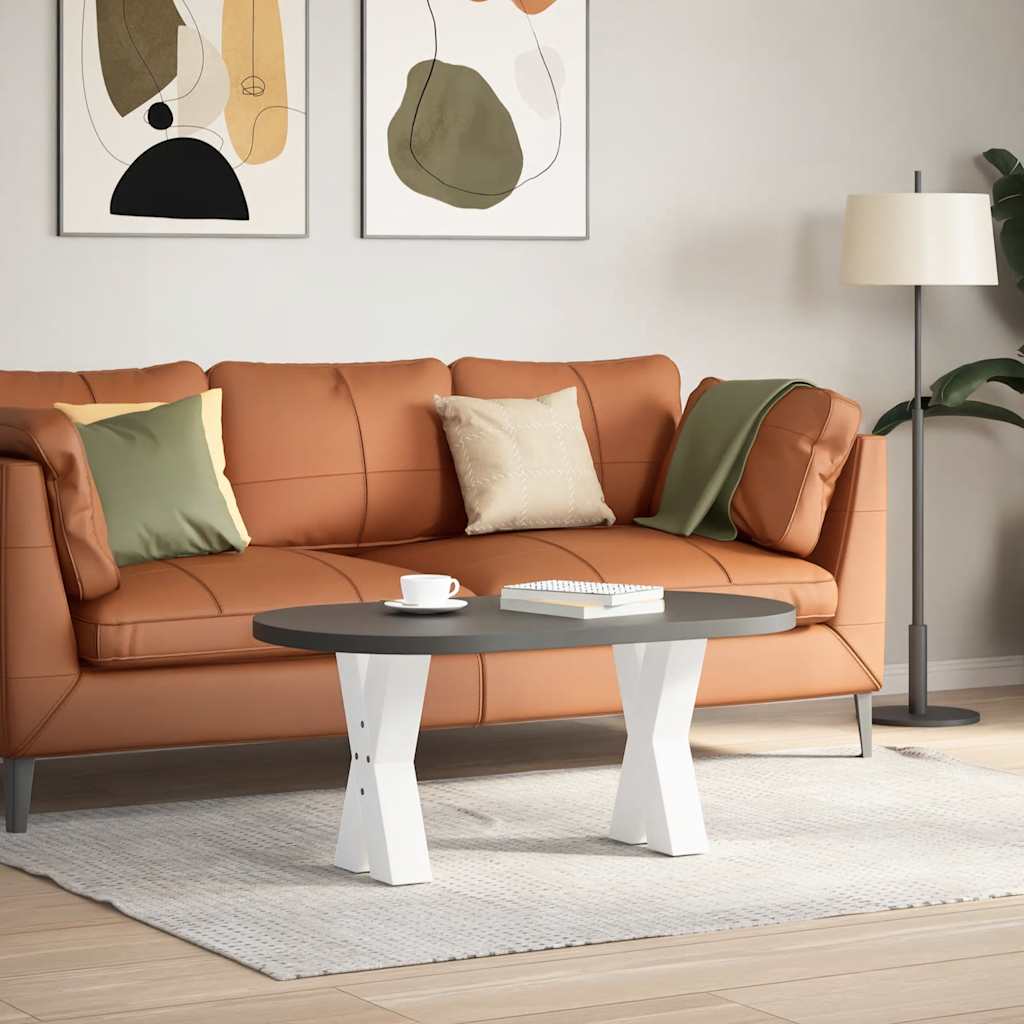 Salontafelpoten 2 st X-vormig 38x(42-43) cm staal wit is nu te koop bij PeponiXL, paradijselijk wonen!