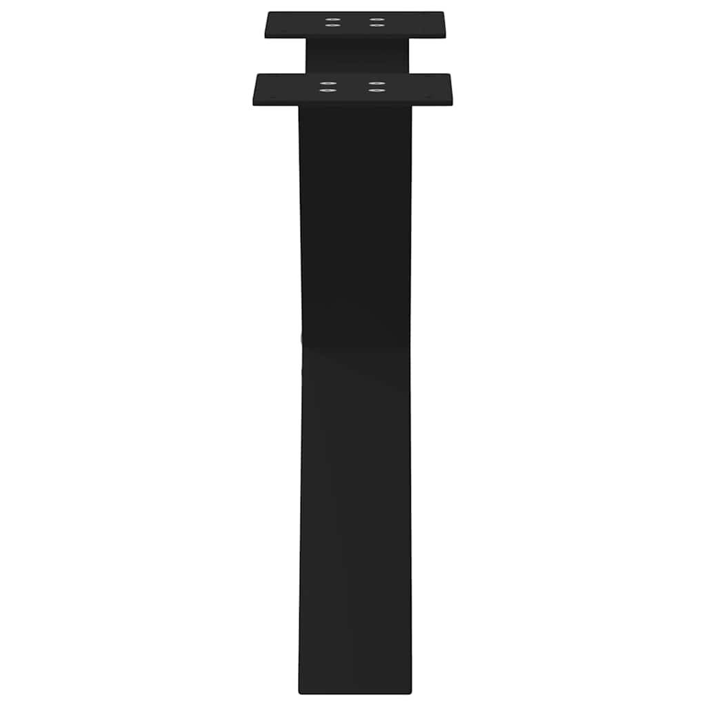Salontafelpoten 2 st X-vormig 50x(42-43) cm staal zwart is nu te koop bij PeponiXL, paradijselijk wonen!