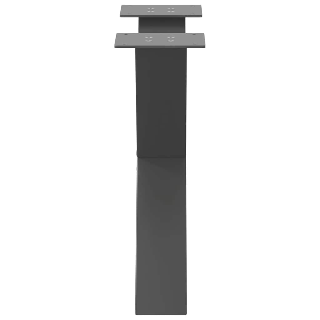 Salontafelpoten 2 st X-vormig 50x(42-43) cm staal antraciet is nu te koop bij PeponiXL, paradijselijk wonen!