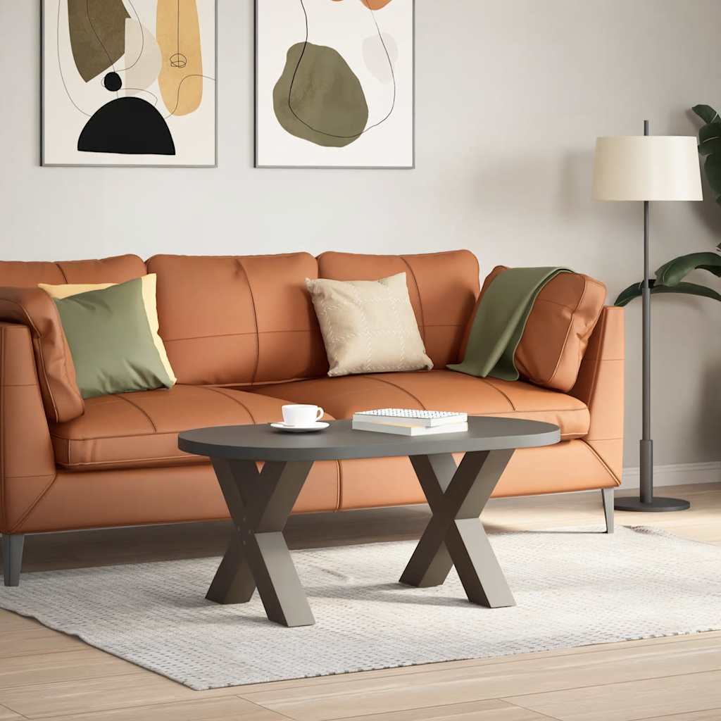 Salontafelpoten 2 st X-vormig 50x(42-43) cm staal naturel is nu te koop bij PeponiXL, paradijselijk wonen!