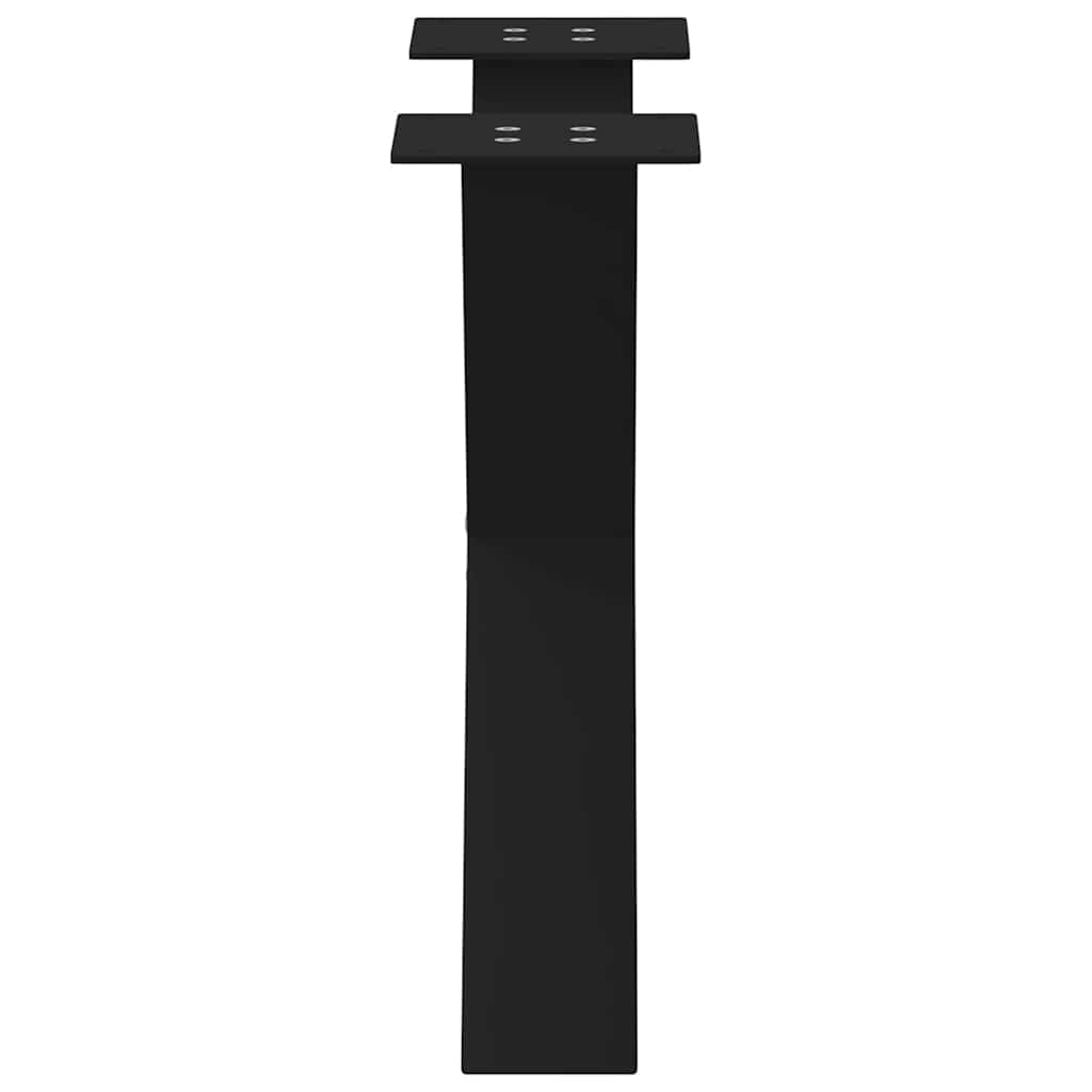 Salontafelpoten 2 st X-vormig 60x(42-43) cm staal zwart is nu te koop bij PeponiXL, paradijselijk wonen!