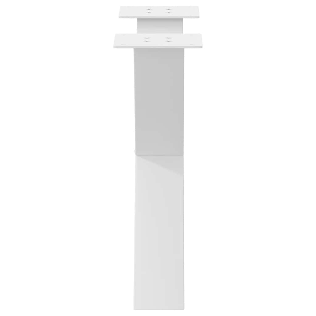 Salontafelpoten 2 st X-vormig 60x(42-43) cm staal wit is nu te koop bij PeponiXL, paradijselijk wonen!