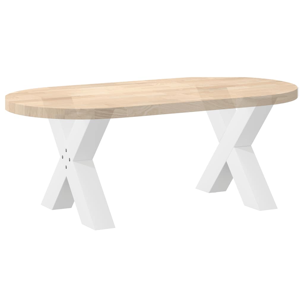 Salontafelpoten 2 st X-vormig 60x(42-43) cm staal wit is nu te koop bij PeponiXL, paradijselijk wonen!