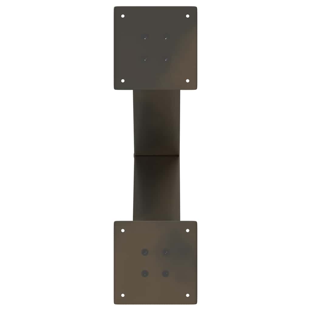 Salontafelpoten 2 st X-vormig 60x(42-43) cm staal naturel is nu te koop bij PeponiXL, paradijselijk wonen!
