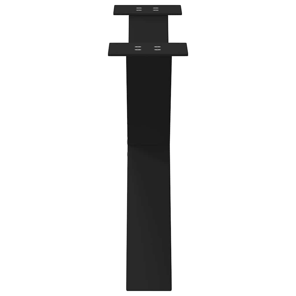 Salontafelpoten 2 st X-vormig 70x(42-43) cm staal zwart is nu te koop bij PeponiXL, paradijselijk wonen!