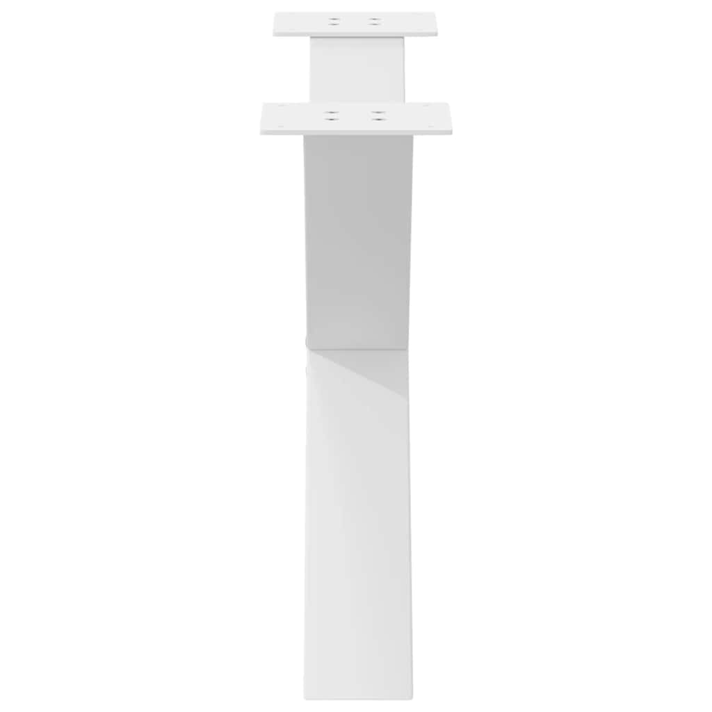 Salontafelpoten 2 st X-vormig 70x(42-43) cm staal wit is nu te koop bij PeponiXL, paradijselijk wonen!