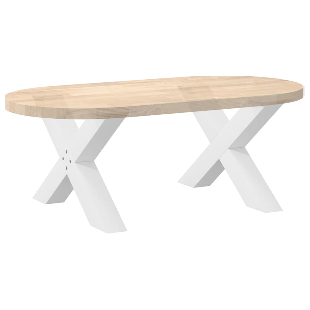 Salontafelpoten 2 st X-vormig 70x(42-43) cm staal wit is nu te koop bij PeponiXL, paradijselijk wonen!