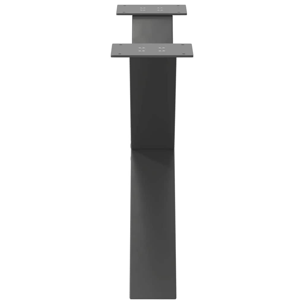 Salontafelpoten 2 st X-vormig 70x(42-43) cm staal antraciet is nu te koop bij PeponiXL, paradijselijk wonen!