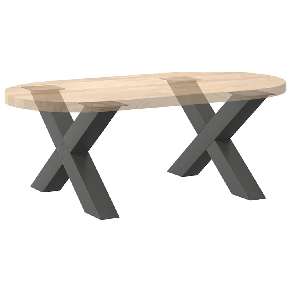 Salontafelpoten 2 st X-vormig 70x(42-43) cm staal antraciet is nu te koop bij PeponiXL, paradijselijk wonen!