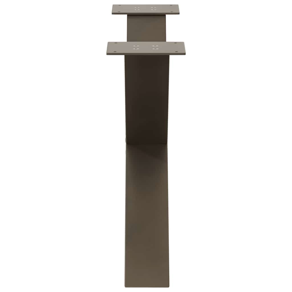 Salontafelpoten 2 st X-vormig 70x(42-43) cm staal naturel is nu te koop bij PeponiXL, paradijselijk wonen!