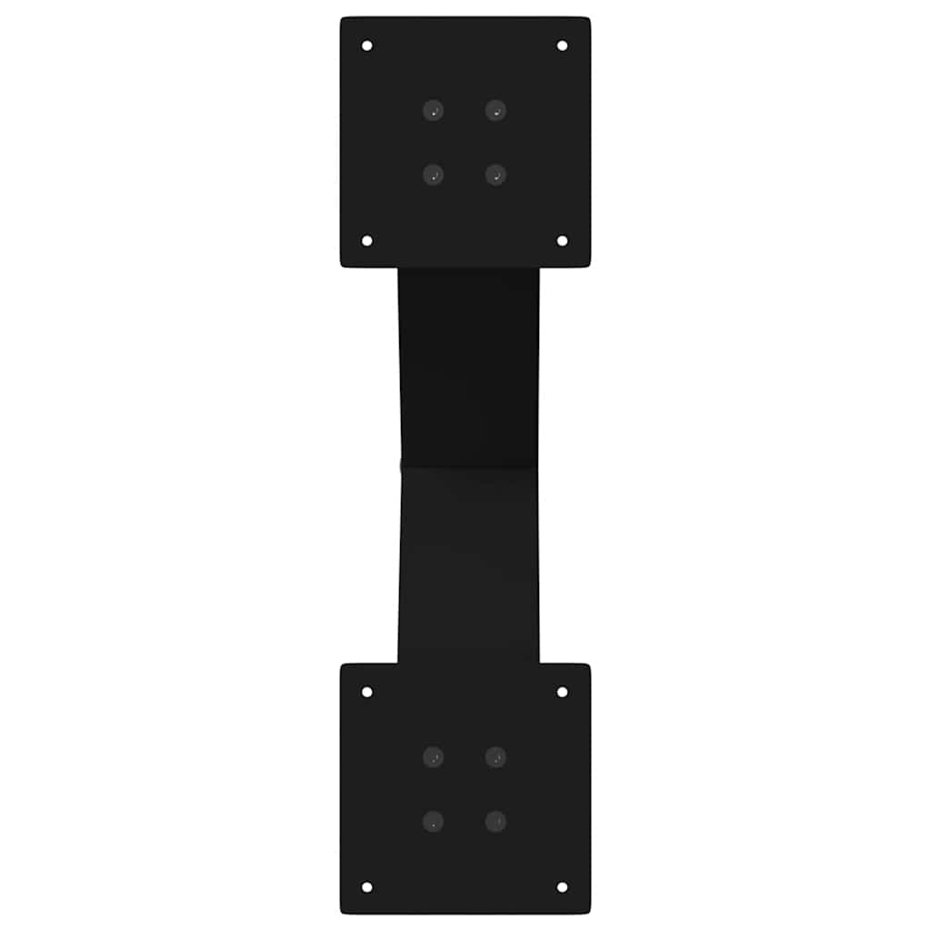 Eettafelpoten 2 st X-vormig 50x(72-73) cm staal zwart is nu te koop bij PeponiXL, paradijselijk wonen!