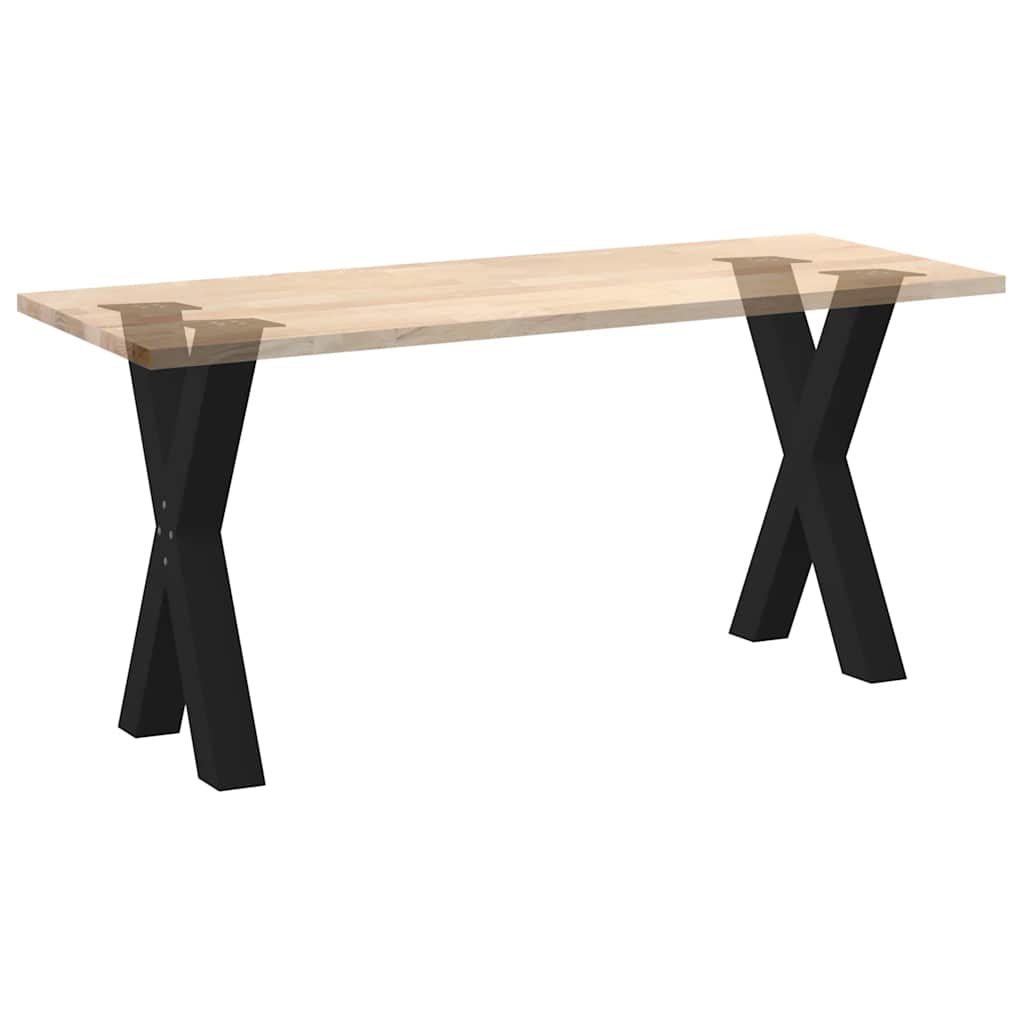 Eettafelpoten 2 st X-vormig 50x(72-73) cm staal zwart is nu te koop bij PeponiXL, paradijselijk wonen!