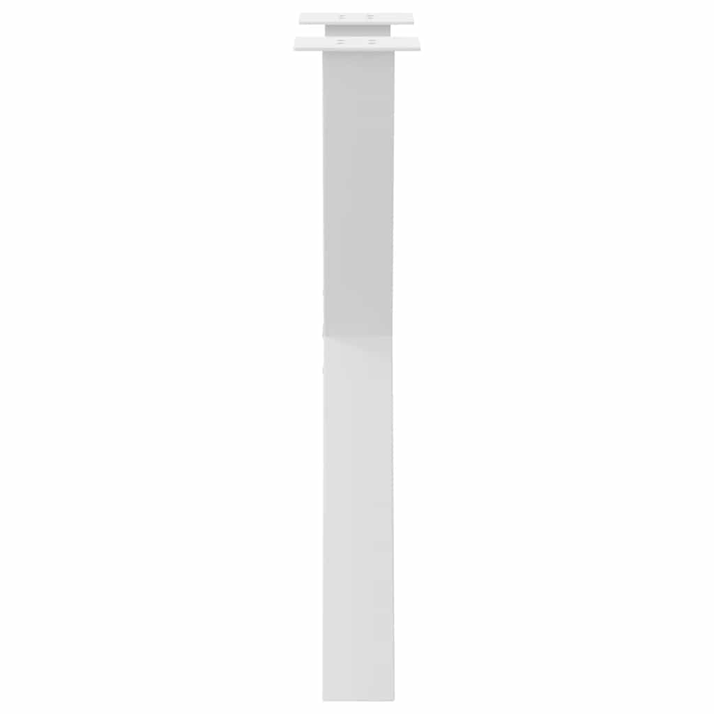 Eettafelpoten 2 st X-vormig 50x(72-73) cm staal wit is nu te koop bij PeponiXL, paradijselijk wonen!