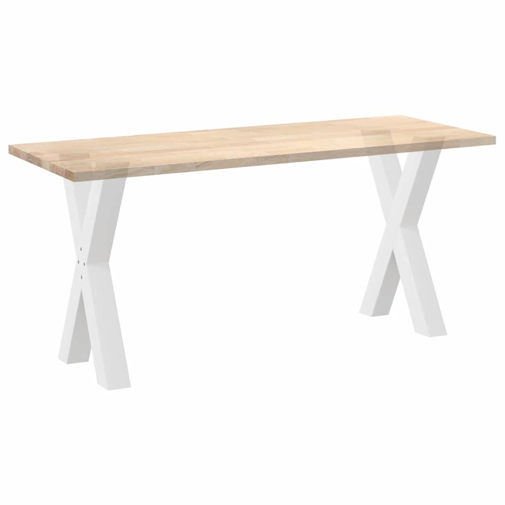 Eettafelpoten 2 st X-vormig 50x(72-73) cm staal wit is nu te koop bij PeponiXL, paradijselijk wonen!