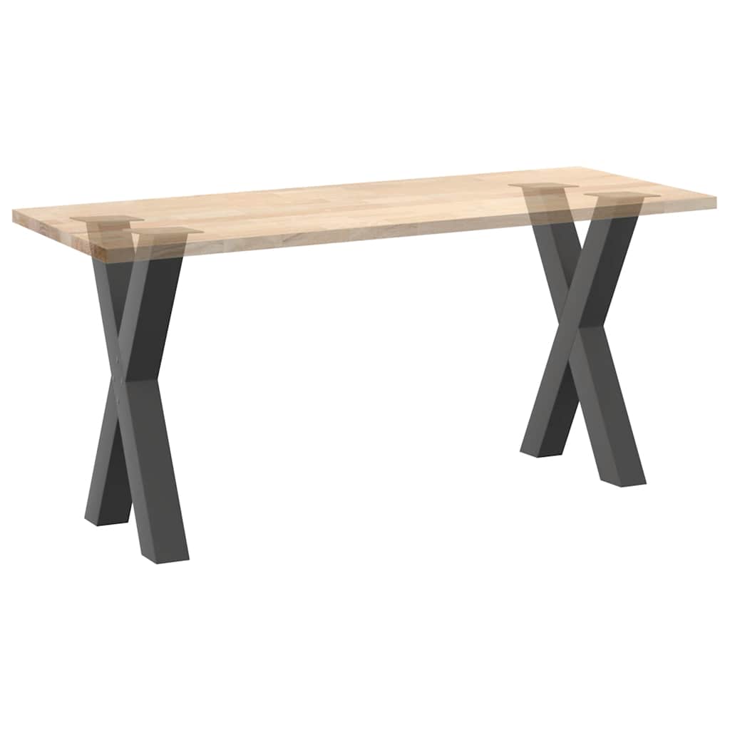 Eettafelpoten 2 st X-vormig 50x(72-73) cm staal antraciet is nu te koop bij PeponiXL, paradijselijk wonen!