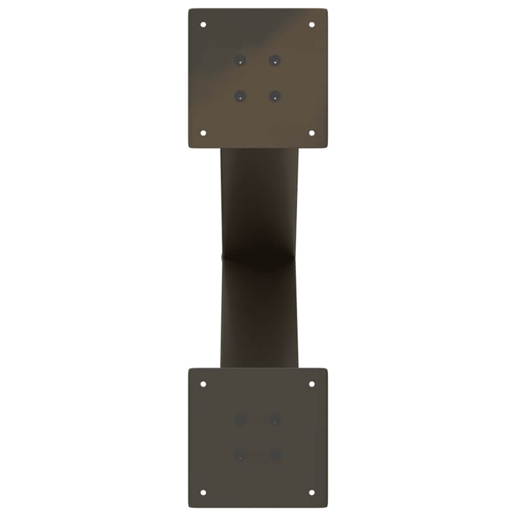 Eettafelpoten 2 st X-vormig 50x(72-73) cm staal naturel is nu te koop bij PeponiXL, paradijselijk wonen!