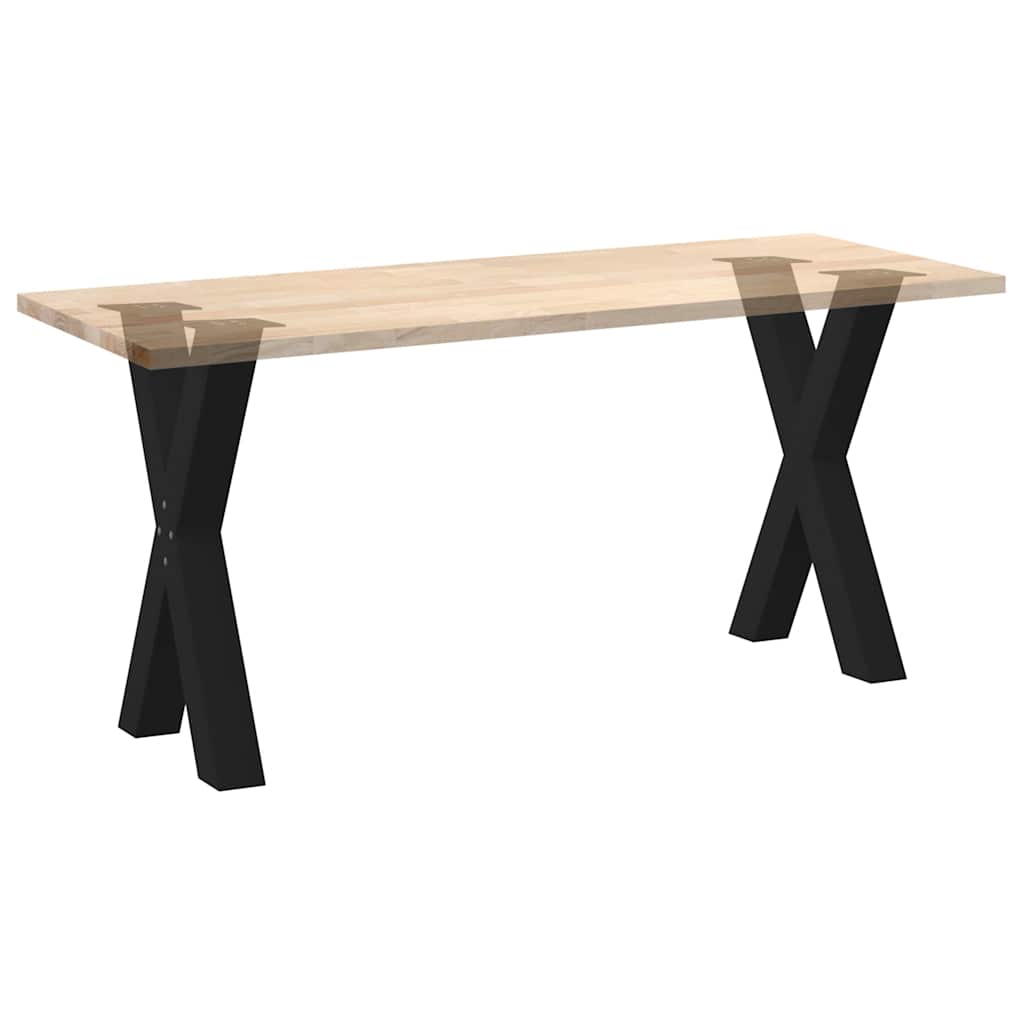 Eettafelpoten 2 st X-vormig 60x(72-73) cm staal zwart is nu te koop bij PeponiXL, paradijselijk wonen!
