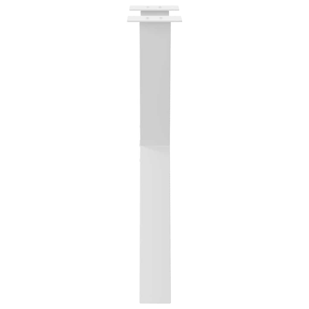 Eettafelpoten 2 st X-vormig 60x(72-73) cm staal wit is nu te koop bij PeponiXL, paradijselijk wonen!