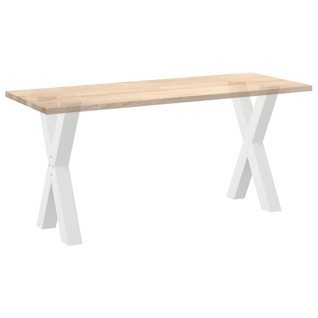 Eettafelpoten 2 st X-vormig 60x(72-73) cm staal wit is nu te koop bij PeponiXL, paradijselijk wonen!
