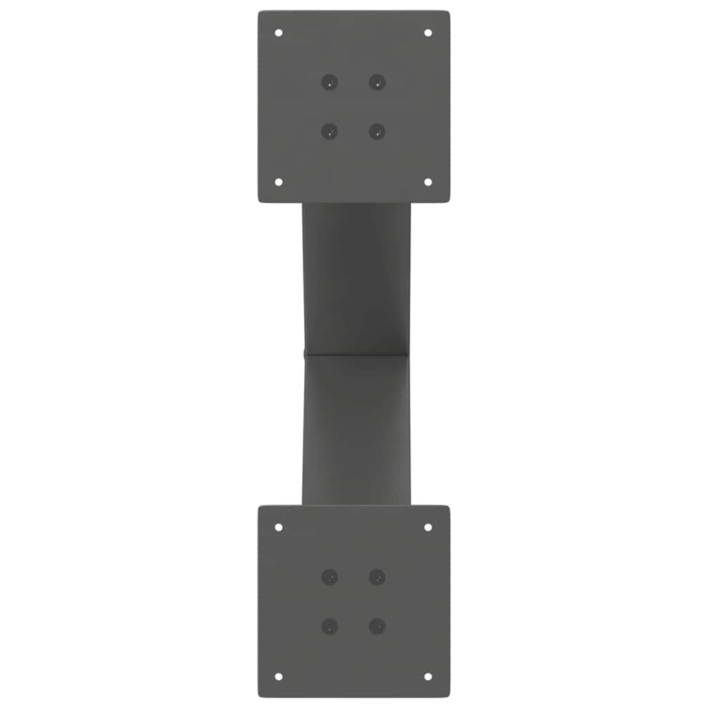 Eettafelpoten 2 st X-vormig 60x(72-73) cm staal antraciet is nu te koop bij PeponiXL, paradijselijk wonen!