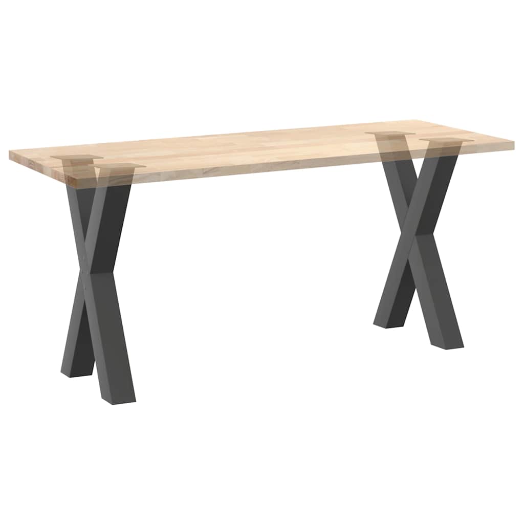 Eettafelpoten 2 st X-vormig 60x(72-73) cm staal antraciet is nu te koop bij PeponiXL, paradijselijk wonen!