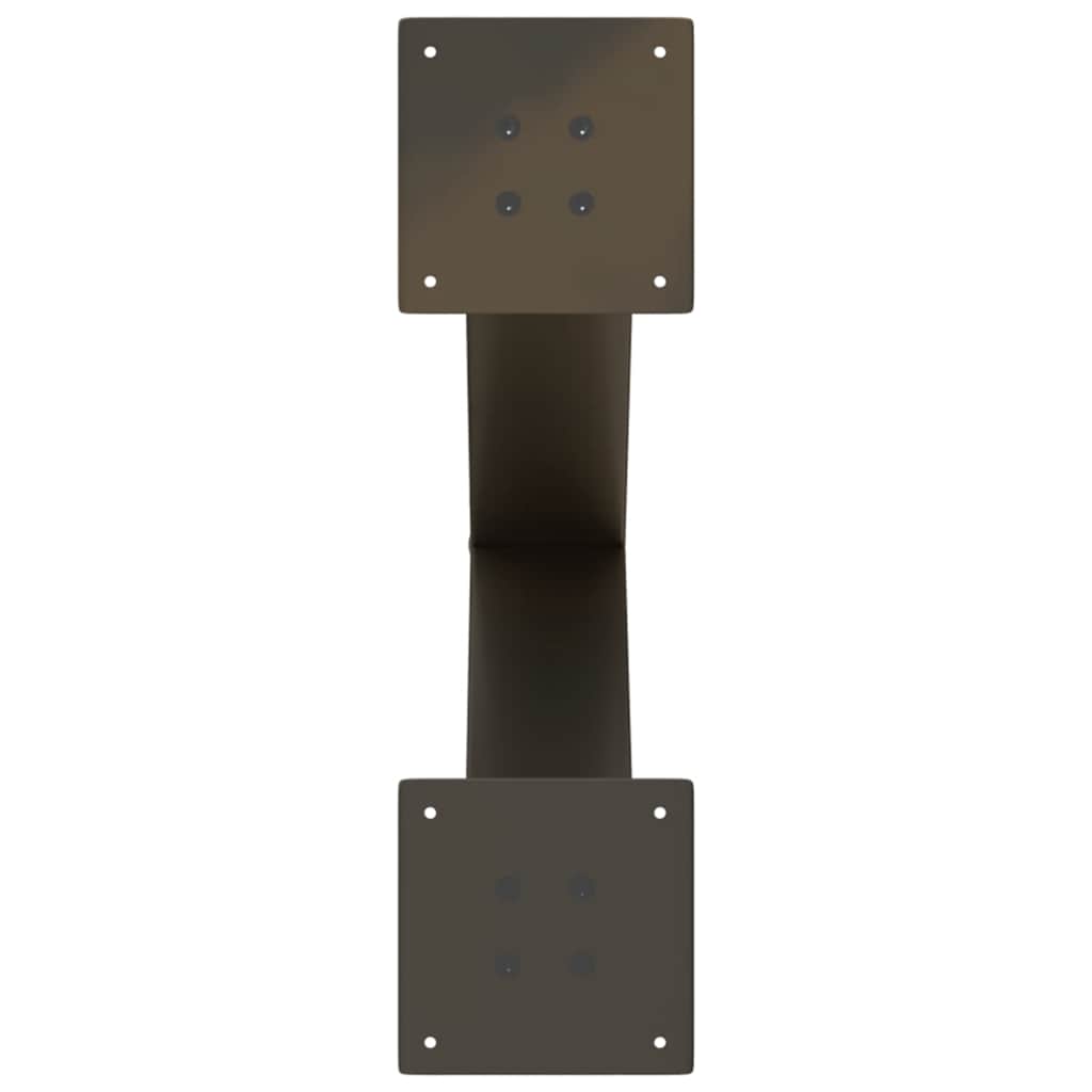 Eettafelpoten 2 st X-vormig 60x(72-73) cm staal naturel is nu te koop bij PeponiXL, paradijselijk wonen!