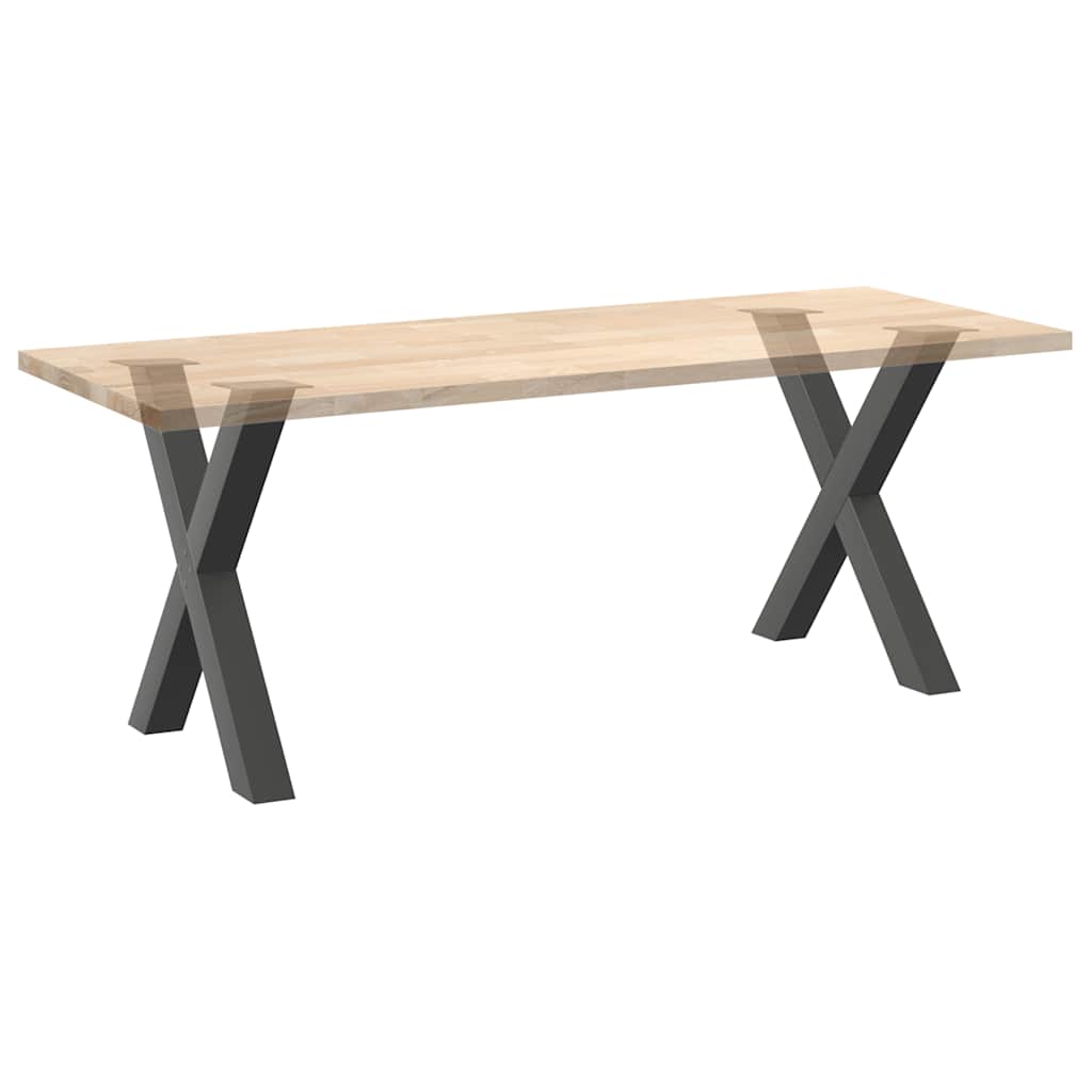 Eettafelpoten 2 st X-vormig 70x(72-73) cm staal antraciet is nu te koop bij PeponiXL, paradijselijk wonen!