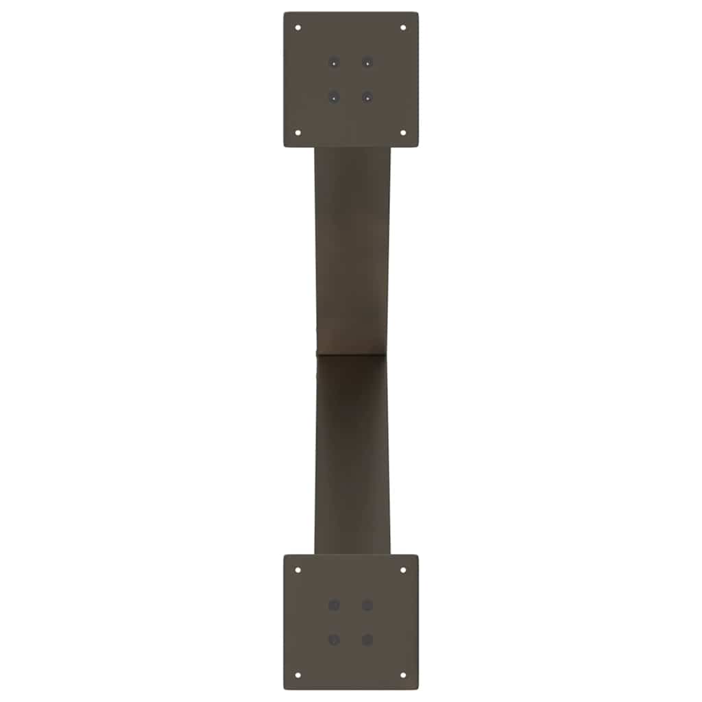 Eettafelpoten 2 st X-vormig 70x(72-73) cm staal naturel is nu te koop bij PeponiXL, paradijselijk wonen!