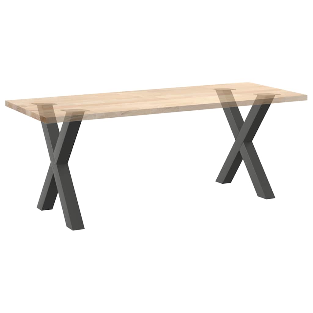 Eettafelpoten 2 st X-vormig 80x(72-73) cm staal antraciet is nu te koop bij PeponiXL, paradijselijk wonen!