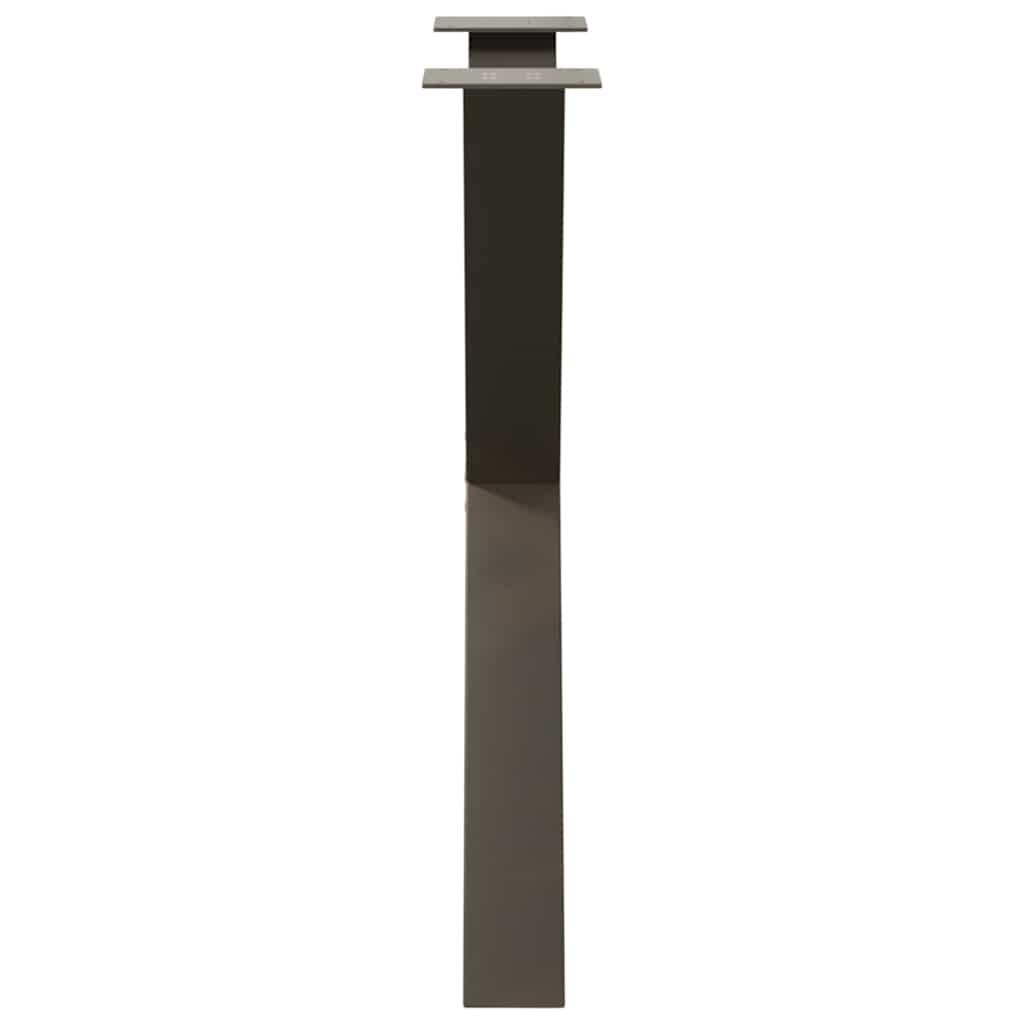 Eettafelpoten 2 st X-vormig 80x(72-73) cm staal naturel is nu te koop bij PeponiXL, paradijselijk wonen!