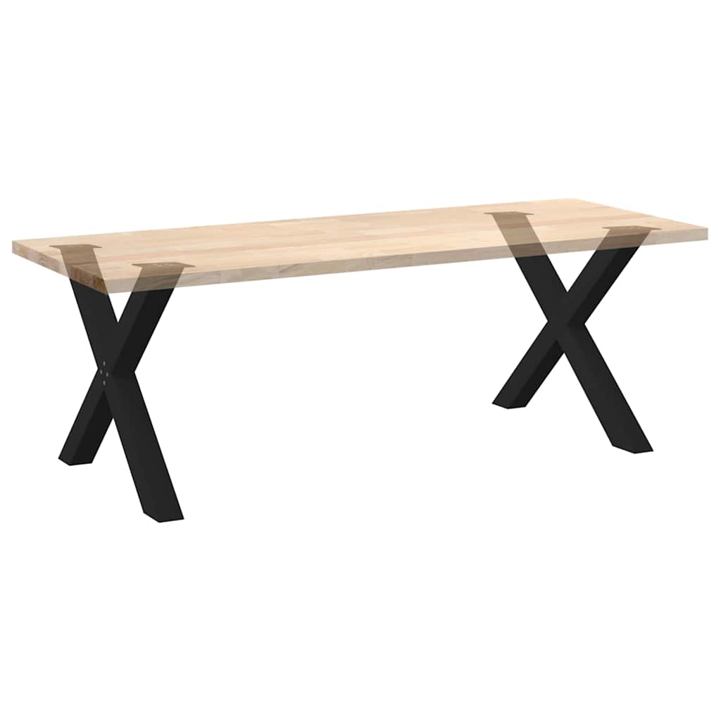 Eettafelpoten 2 st X-vormig 90x(72-73) cm staal zwart is nu te koop bij PeponiXL, paradijselijk wonen!