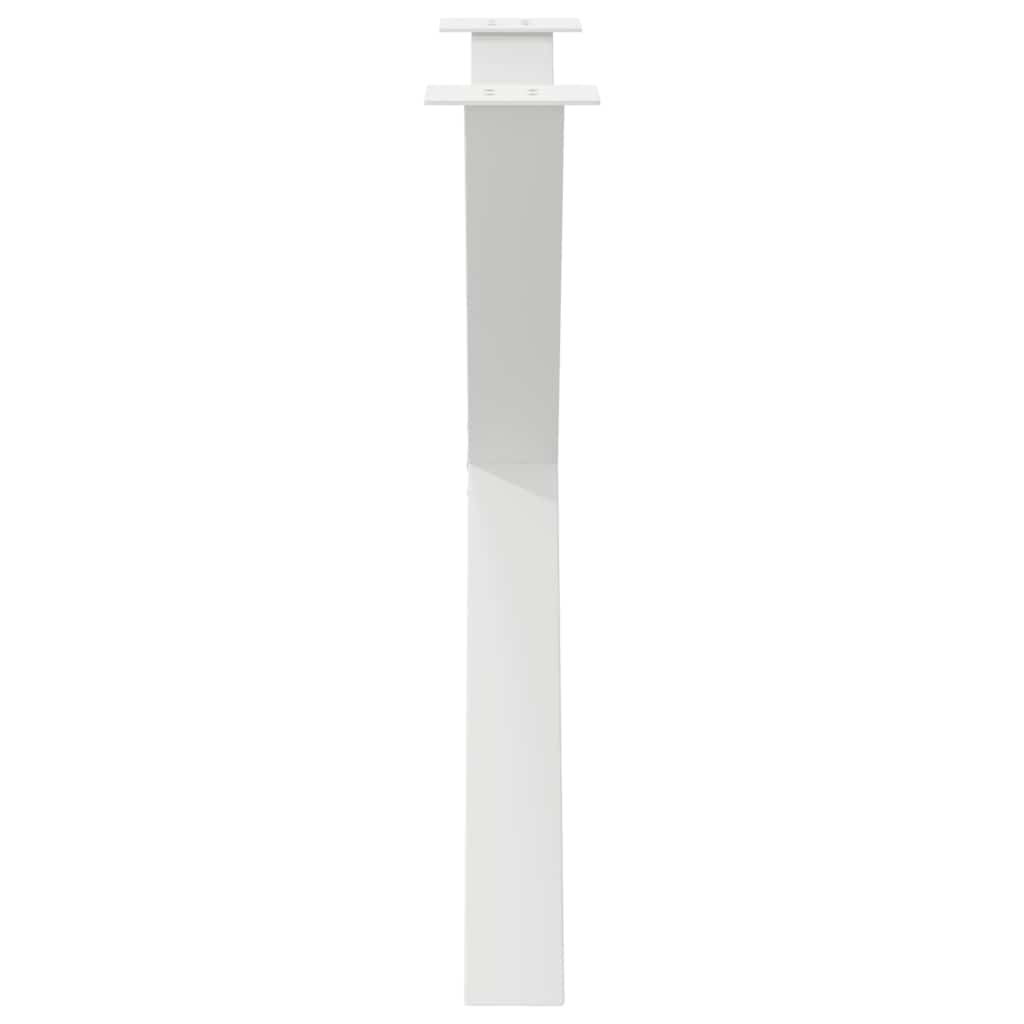 Eettafelpoten 2 st X-vormig 90x(72-73) cm staal wit is nu te koop bij PeponiXL, paradijselijk wonen!