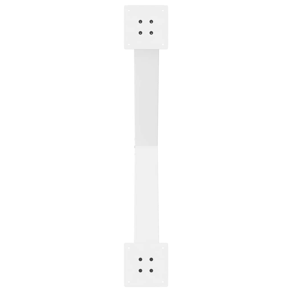 Eettafelpoten 3 st X-vormig 90x(72-73) cm staal wit is nu te koop bij PeponiXL, paradijselijk wonen!