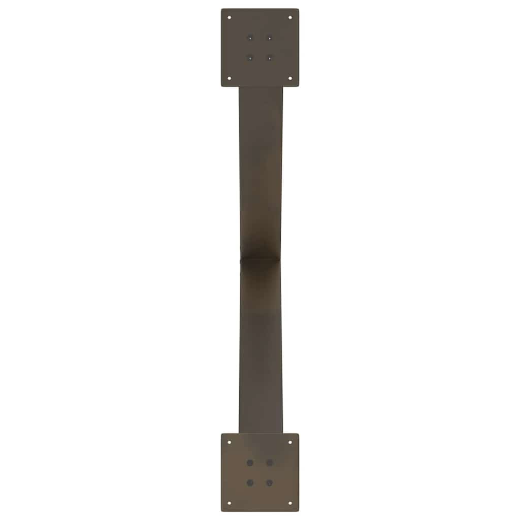 Eettafelpoten 3 st X-vormig 90x(72-73) cm staal naturel is nu te koop bij PeponiXL, paradijselijk wonen!