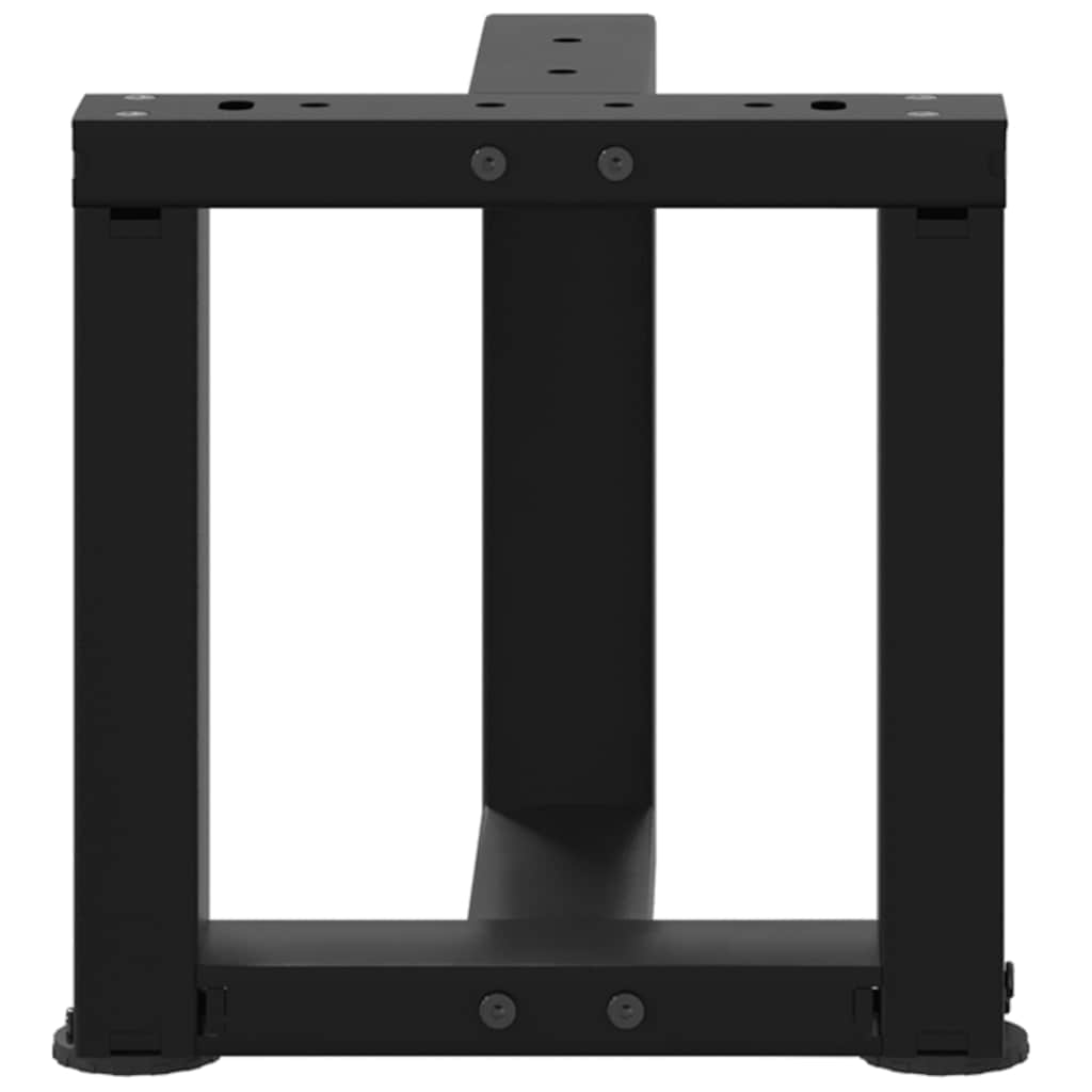 Salontafelpoten 2 st T-vormig 30x25x(30-31) cm staal zwart is nu te koop bij PeponiXL, paradijselijk wonen!