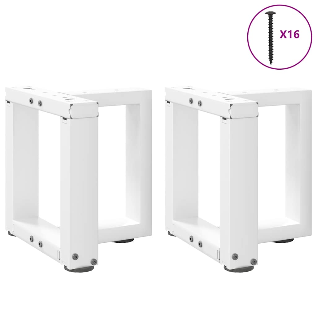 Salontafelpoten 2 st T-vormig 30x25x(30-31) cm staal wit is nu te koop bij PeponiXL, paradijselijk wonen!