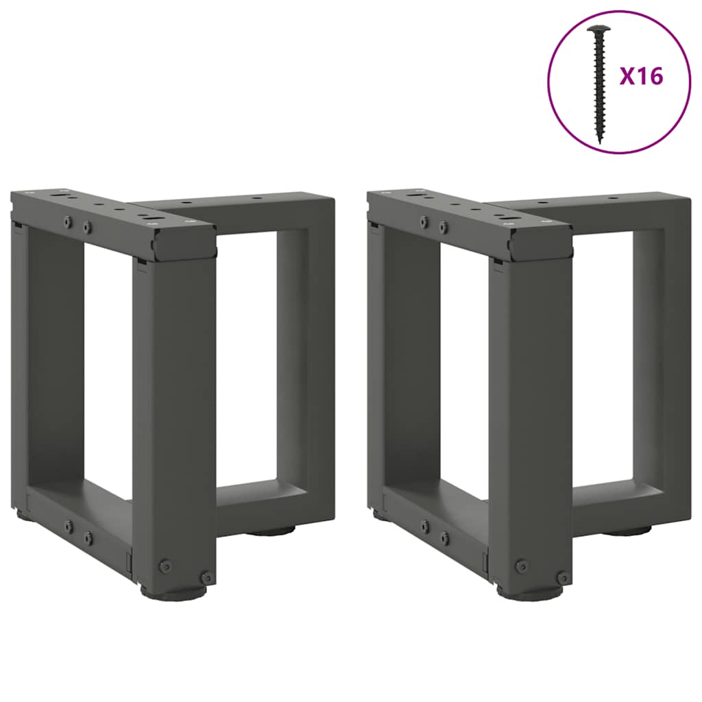 Salontafelpoten 2 st T-vormig 30x25x(30-31) cm staal antraciet is nu te koop bij PeponiXL, paradijselijk wonen!