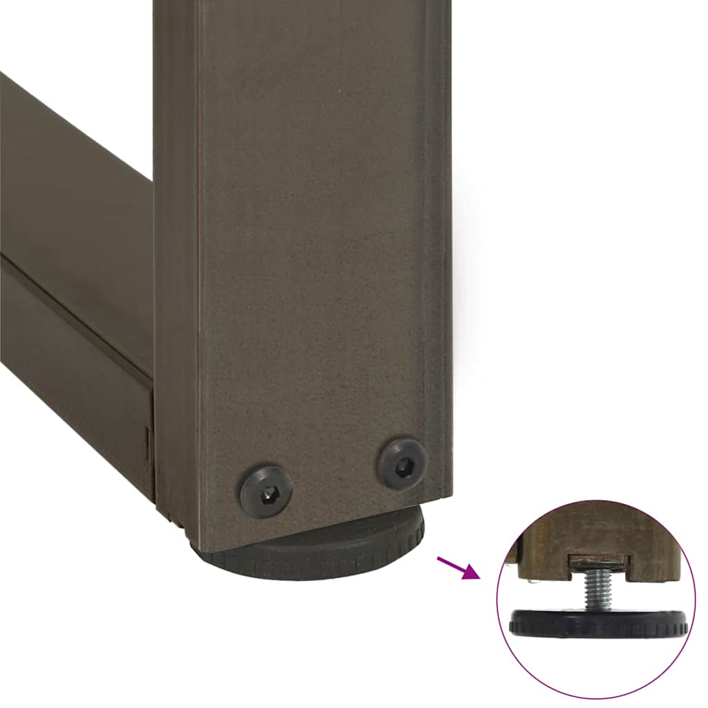 Salontafelpoten 2 st T-vormig 30x25x(30-31) cm staal naturel is nu te koop bij PeponiXL, paradijselijk wonen!