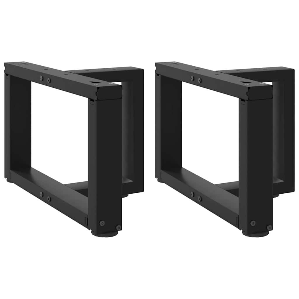 Salontafelpoten 2 st T-vormig 40x25x(30-31) cm staal zwart is nu te koop bij PeponiXL, paradijselijk wonen!
