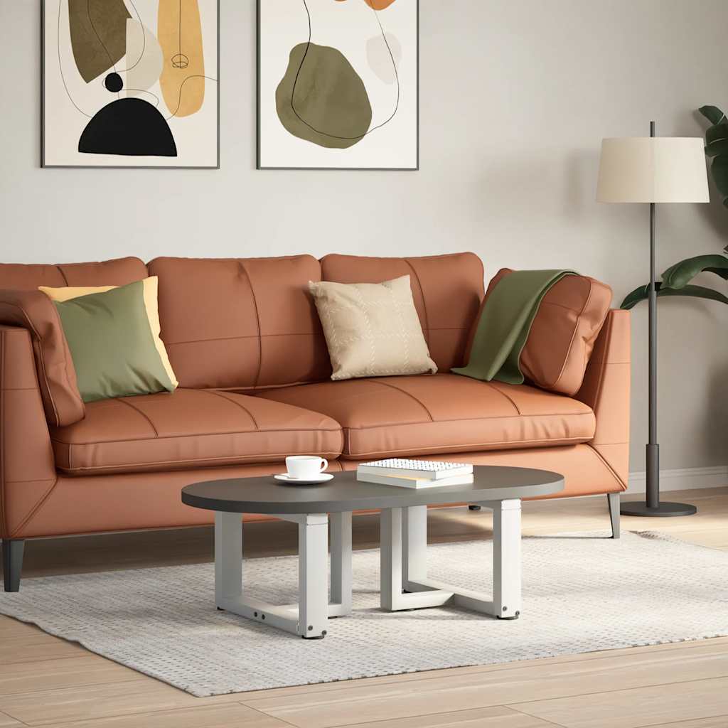 Salontafelpoten 2 st T-vormig 40x25x(30-31) cm staal wit is nu te koop bij PeponiXL, paradijselijk wonen!