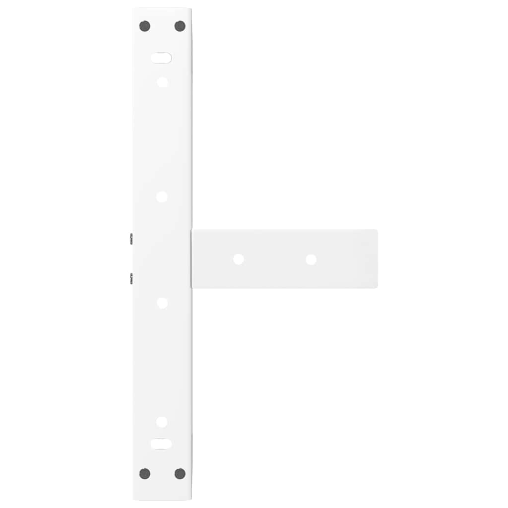 Salontafelpoten 2 st T-vormig 40x25x(30-31) cm staal wit is nu te koop bij PeponiXL, paradijselijk wonen!