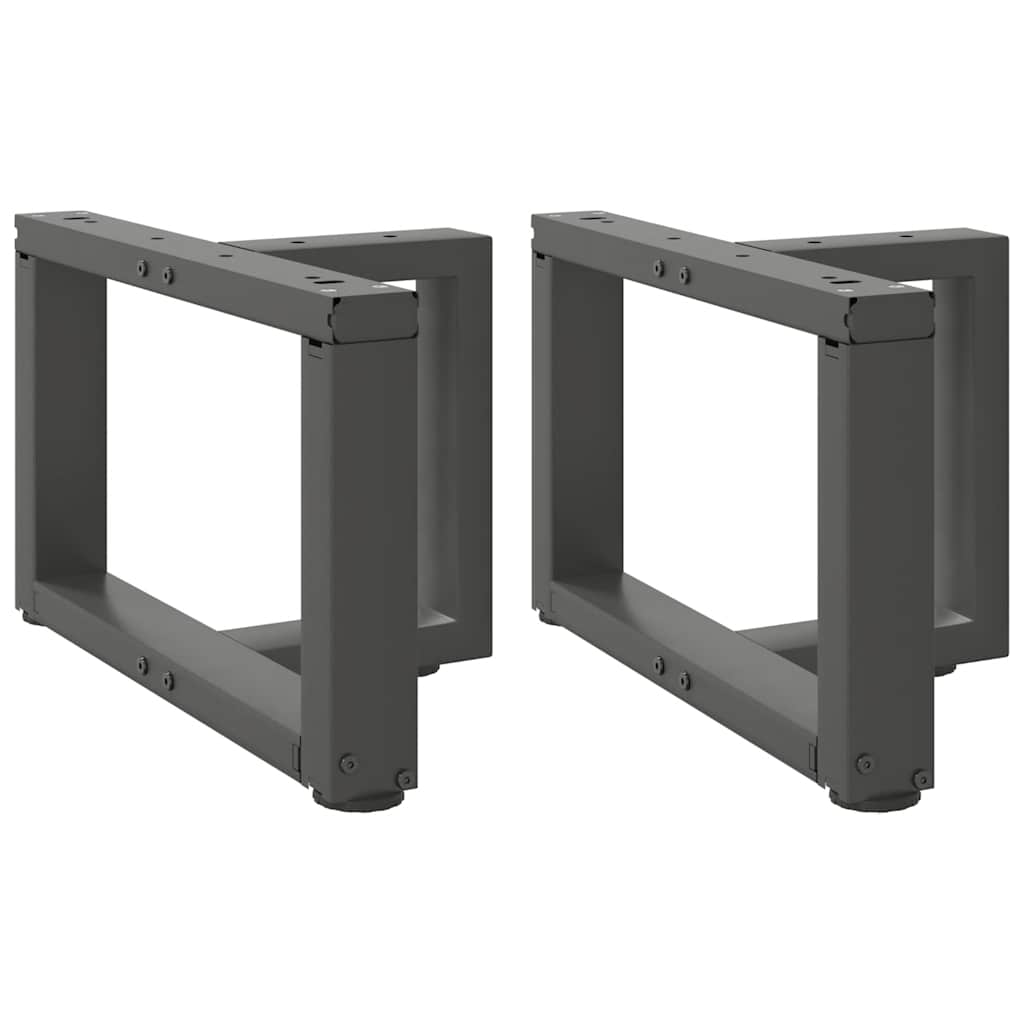 Salontafelpoten 2 st T-vormig 40x25x(30-31) cm staal antraciet is nu te koop bij PeponiXL, paradijselijk wonen!